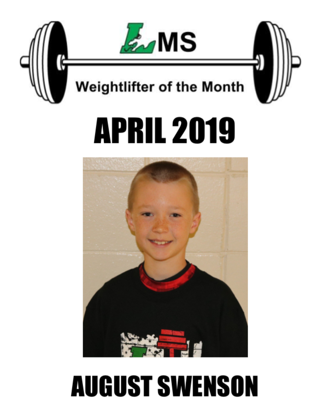 litchstrength's tweet photo. LMS Weight Lifter of the Month for April! https://t.co/XDRAwEyWgr