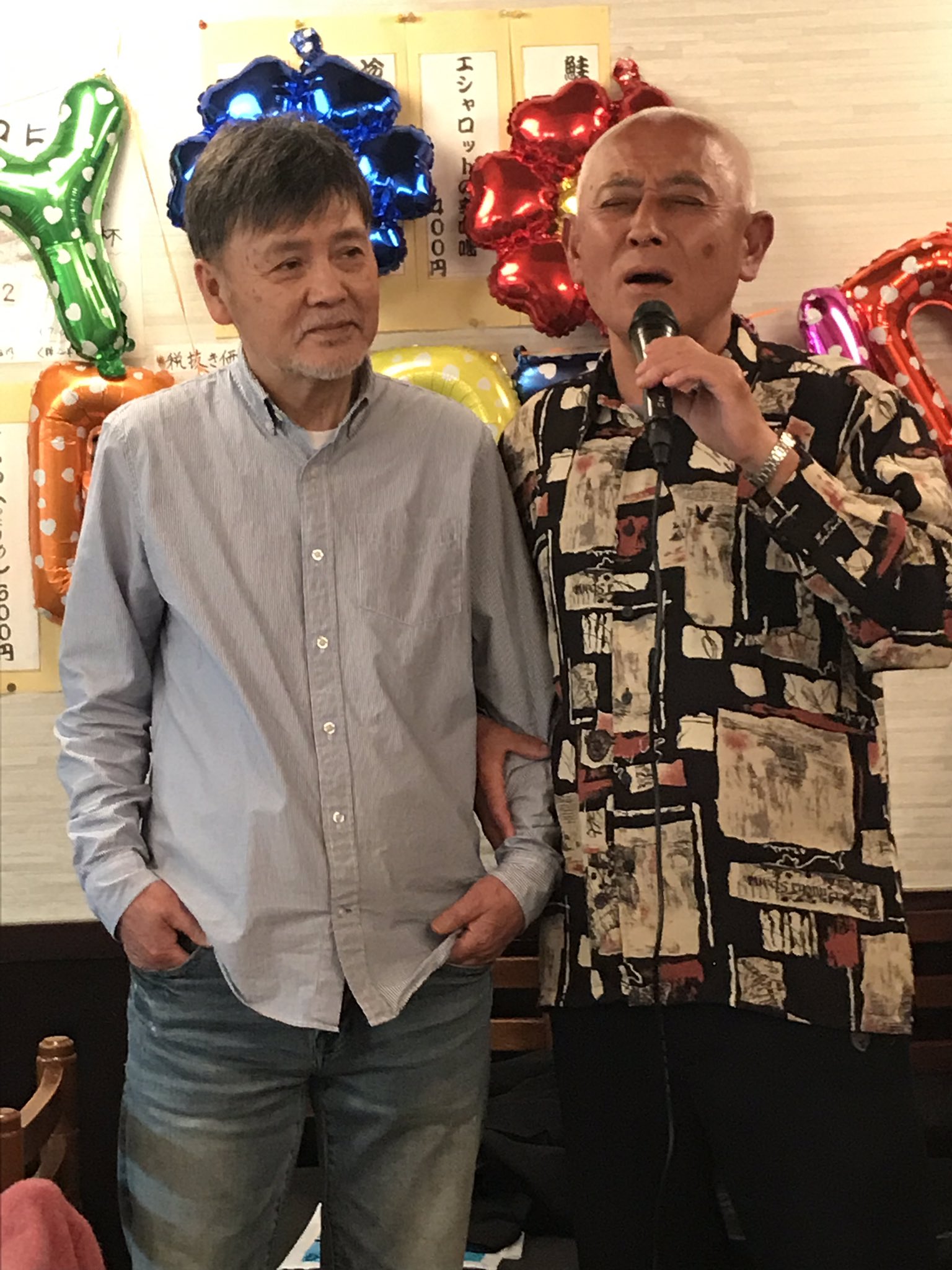 城紀明洋 伴大介さんのお誕生日会で もうお一方特別な方 Legend イナズマンで丸目豪作役を演じられた 北村晃一さん 初めてお逢いしました 嬉しかったです 伴大介 北村晃一 イナズマン T Co 4prkkklbrv Twitter