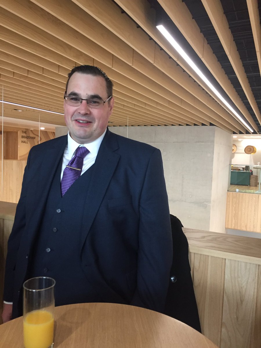 amd4_ann's tweet photo. You may be used to seeing James all muddy in his rugby gear,or running the Social kitchen at Seacole but he was shortlisted for an #Extramileaward and scrubbed up rather well.Congratulations&amp; Thanks from all coffee addicts at BCU @BCUHELS @jacko1983uk1 https://t.co/XzX5Tza1b3
