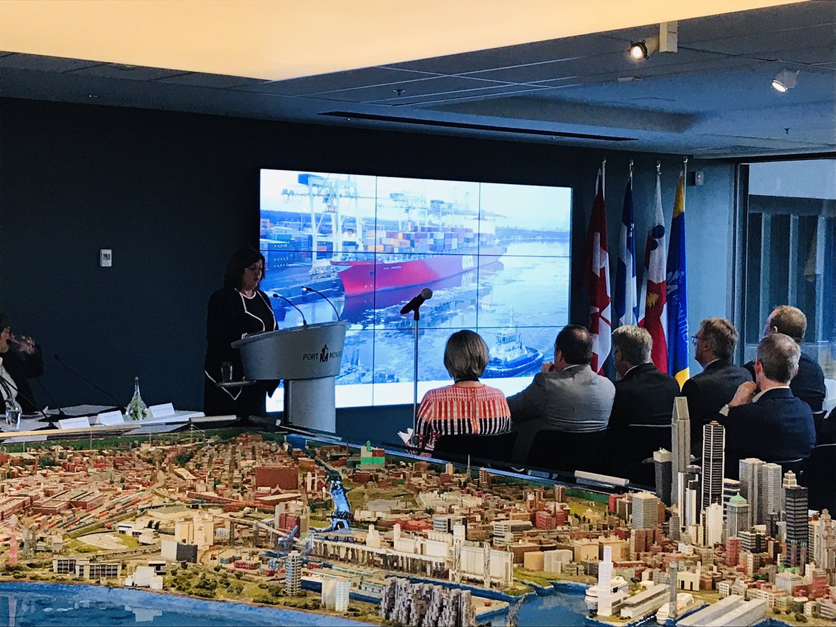 PortMTL's tweet photo. “On the cruise front, not only was there a record number of passengers, 11% more than last year, but also a growing number of international and domestic stopovers, which rose from 68 in 2017 to 81 in 2018.” –Sylvie Vachon, CEO of the #PortMTL at the Annual meeting. #ShipDifferent https://t.co/oYTJZ5dSPE