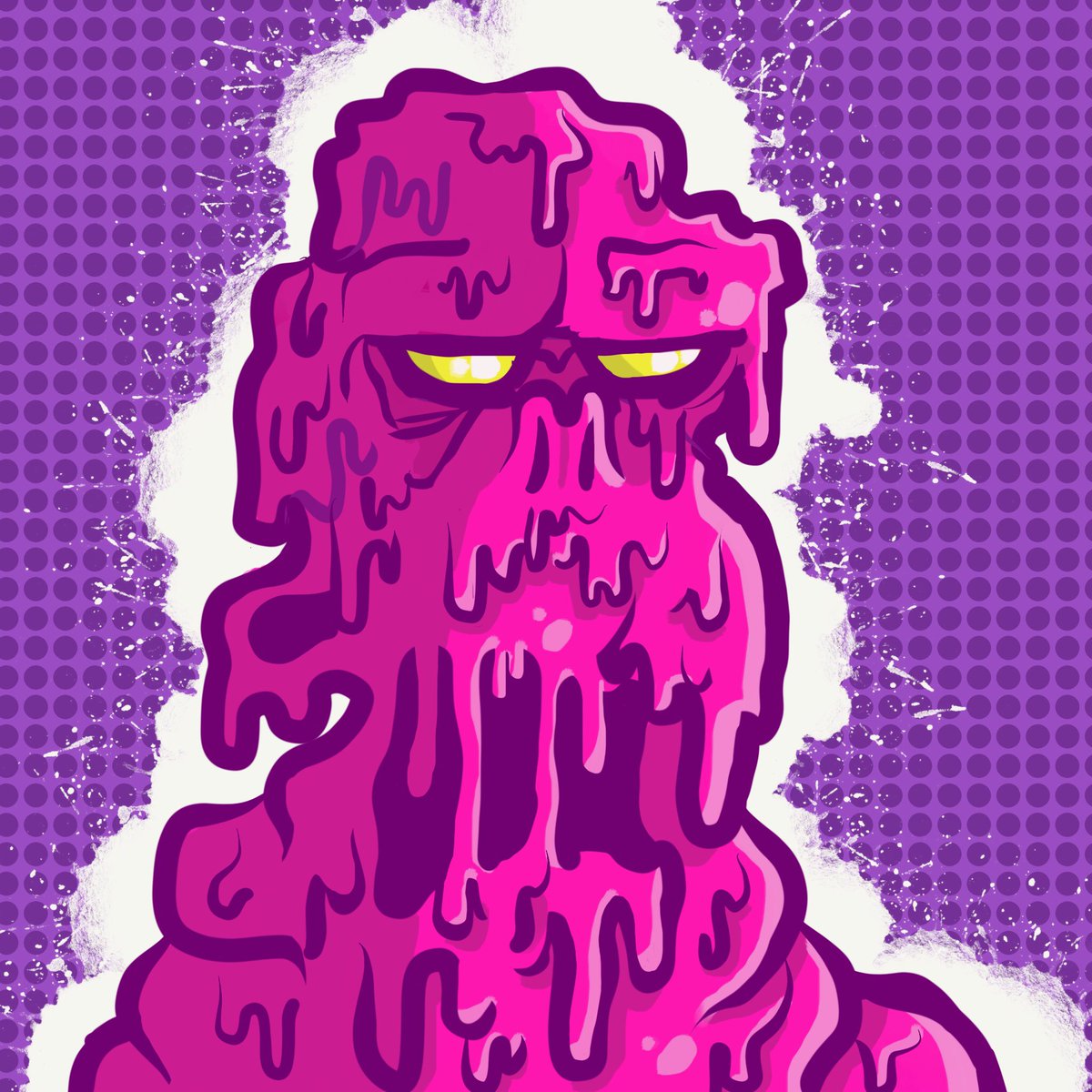 mattyleegross's tweet photo. Goofin’ in Procreate some more; really starting to love this app. #art #illustration #monster #slime #procreate https://t.co/gezU5iklEd