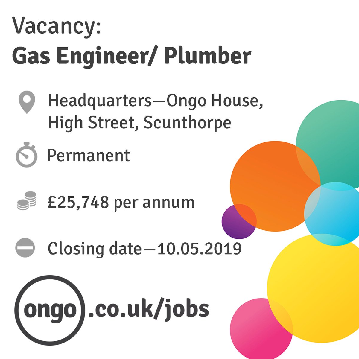 ongoJobs's tweet photo. VACANCY - Gas Engineer/ Plumber! For more info, please visit https://t.co/w02HnGRxif https://t.co/35SY1EAApg