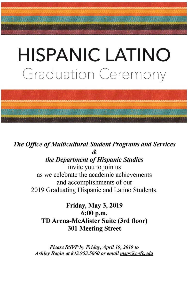 Just like Drake, we're going Back to Back with our 2nd graduation of the season for the Hispanic-Latino community! Hope to see you there!