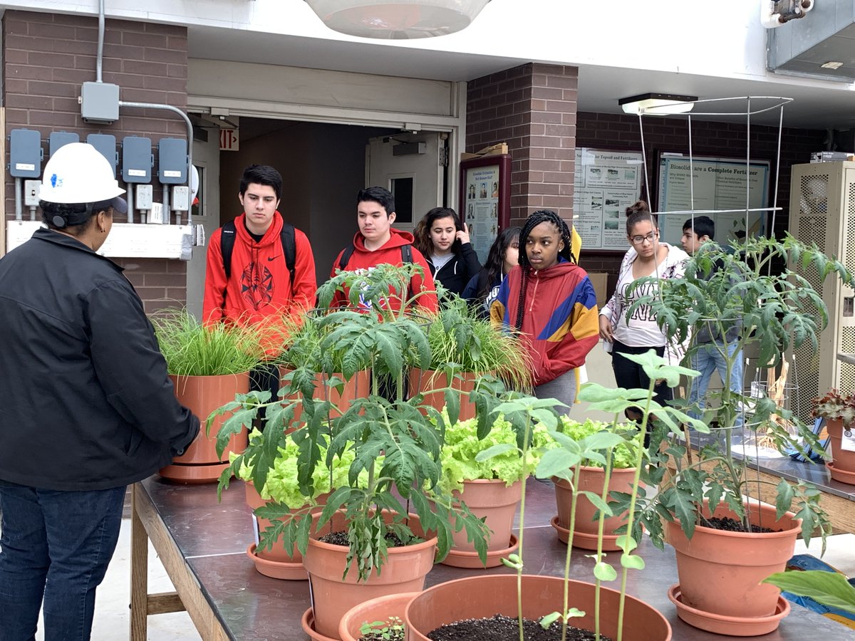 CurieHS's tweet photo. Dr. Katti's pre-engineering students took their learning to the field yesterday at Stickney Metropolitan Water Reclamation. #CurieCTE #TheCurieWay https://t.co/7Kf9kAFnC1