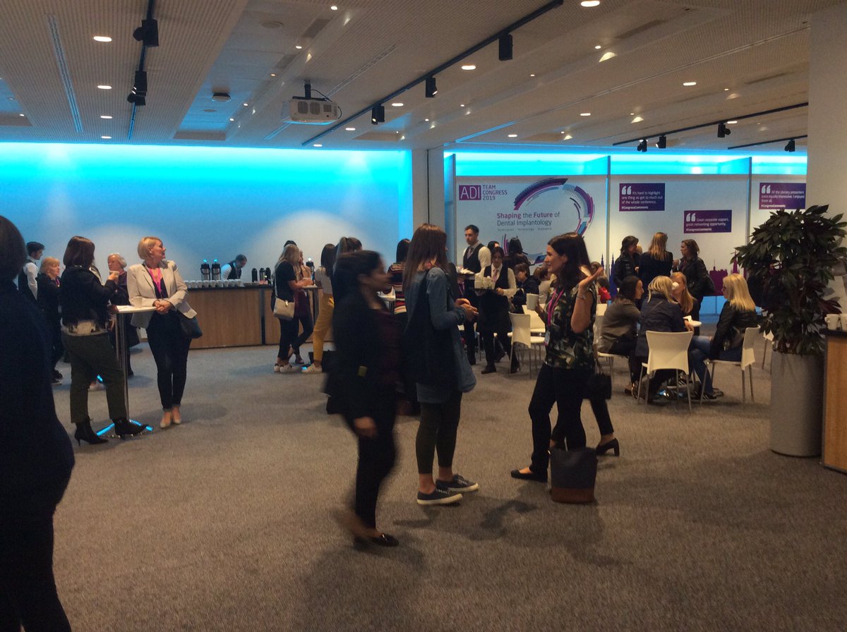 ADI_dental's tweet photo. Tea Break at the ADI Team Congress Edinburgh 2019!
Half way through the day and more fantastic plenary discussions to come!
#CongressComments #dentalcare #ImplantDentistry https://t.co/gvzChmcX52