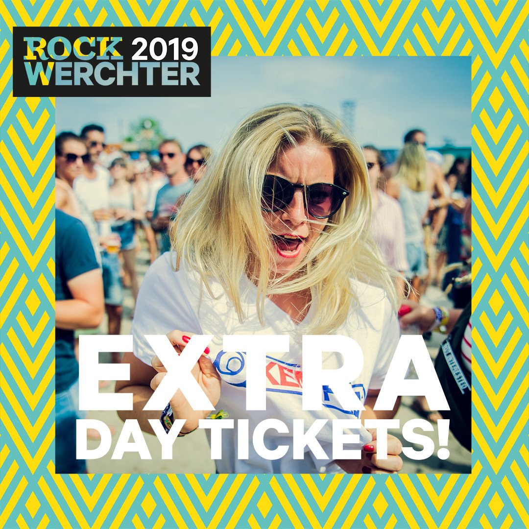 RockWerchter's tweet image. More than 80% of the available festival tickets have been sold! Demand for day tickets is exceptionally high. We are releasing 1.000 additional one-day tickets for each day of the festival. Available as from now on bit.ly/2GUXvdW #RW19 #extratickets