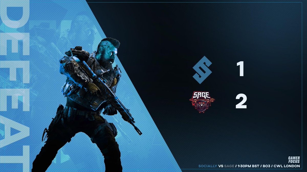 SociallyEsports's tweet photo. Unfortunately we fall 2-1 to @SageTheTeam.UK.
We play our LBR1 game around 4pm. Stay tuned for updates.
#BeSocially #SociallyCoD https://t.co/FpOmdMvLxt