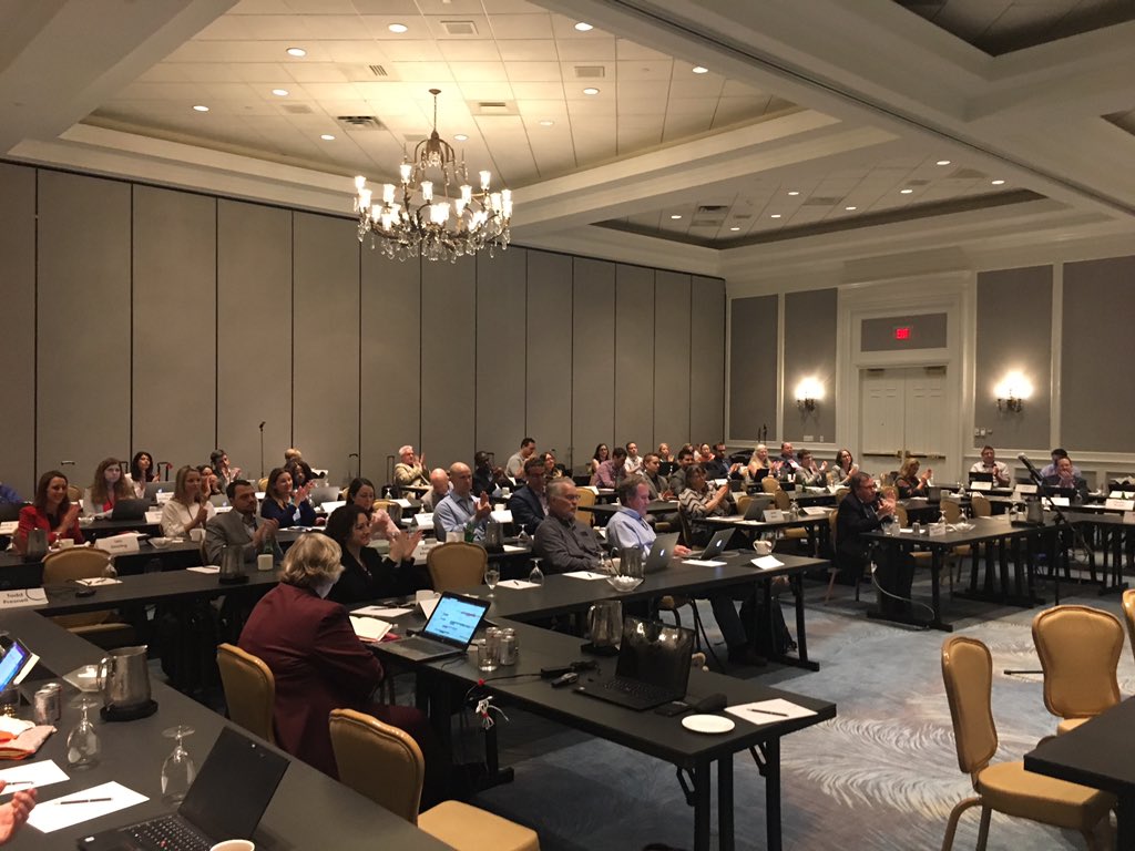 PhilipFavro's tweet photo. On Day 2 of #SedonaConference , audience applauds Judge Roby for her pioneering work in diversity in the law. Great stuff! @TSCSedona https://t.co/O4G88o14v2