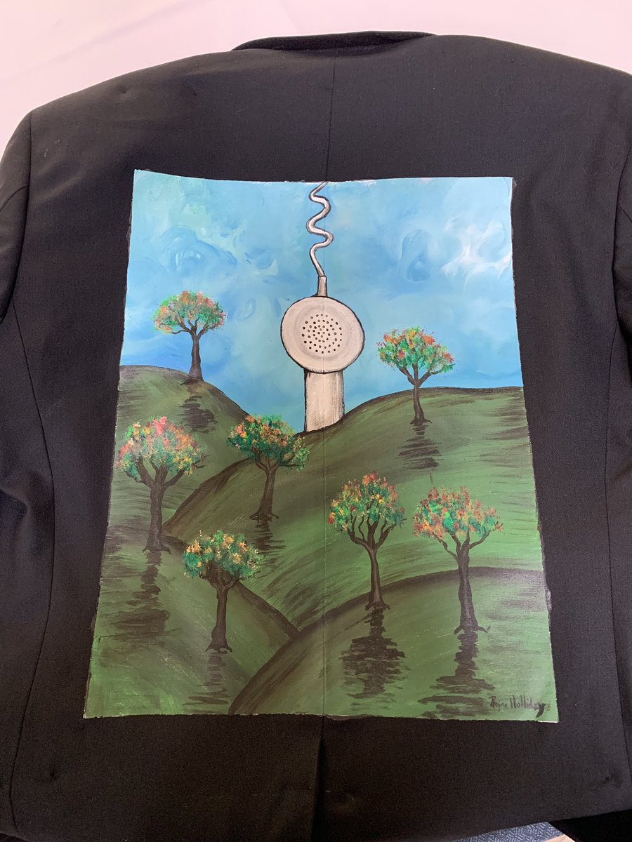 It is a privilege to join #theWalkingGallery. Thank you @ReginaHolliday for this amazing piece of art.  I look forward to sharing my story “On hold in the valley of the shadow” to anyone who is interested, sees me at a conf and has 15 min to hear me. Maybe 20! #nosmnc @thenosm