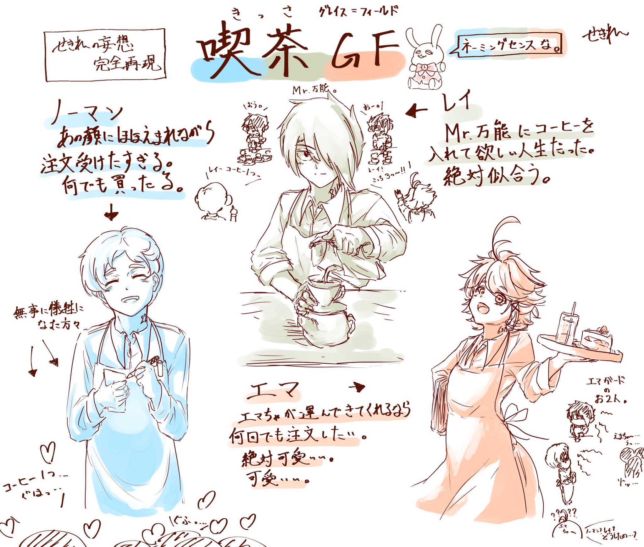 Twitter 上的 せきれ めちゃくちゃ行きたい 約ネバ 約束のネバーランド フルスコア組 イラスト T Co Oky2b08t2b Twitter