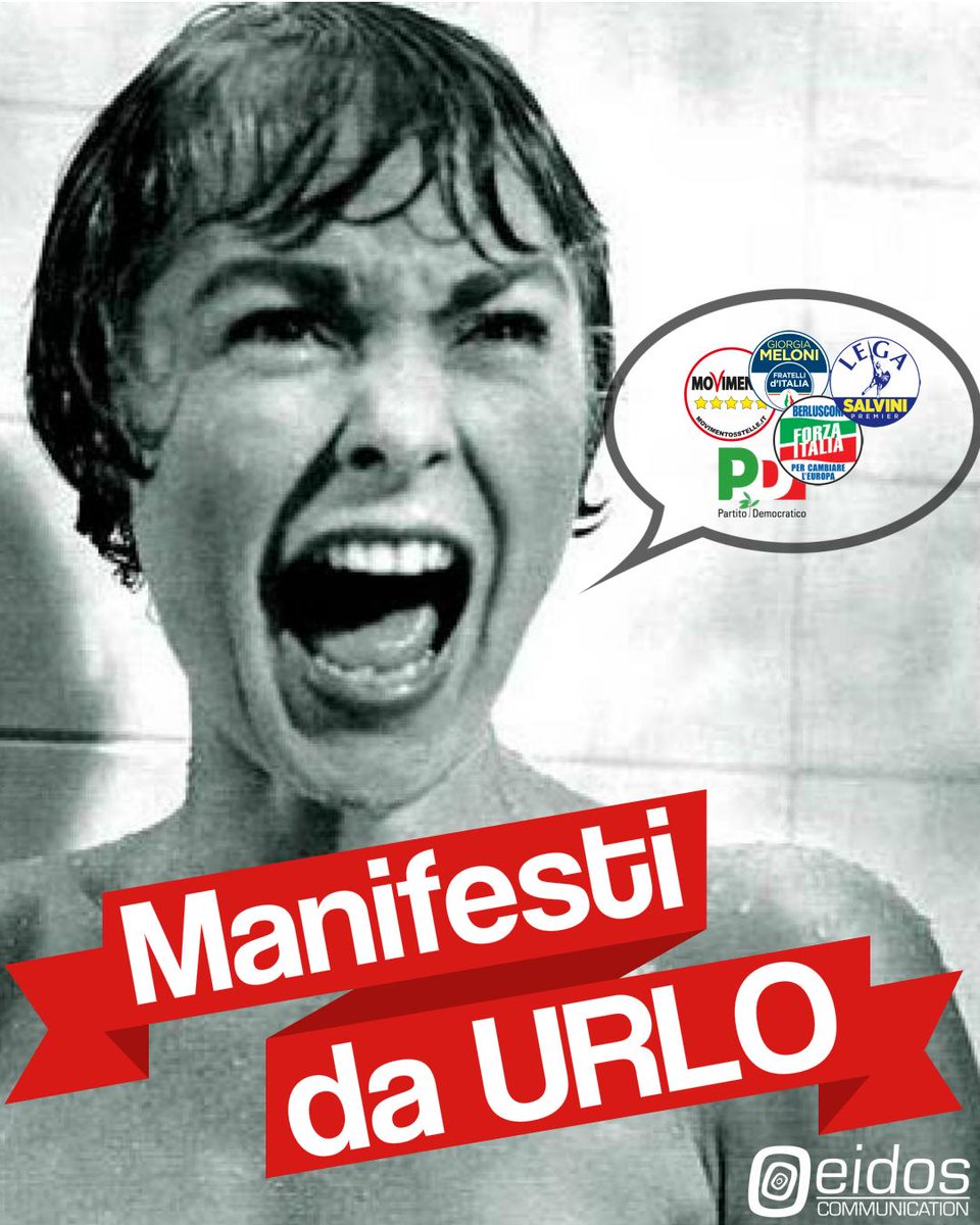 eidosco's tweet photo. E' partita la campagna MANIFESTI DA URLO! 
Sul nostro profilo Instagram @eidos_communication raccoglieremo per voi il "meglio del peggio" di questa campagna elettorale.
👉 Buona visione, ci vediamo su Instagram! #manifestidaurlo #elezioni #ElezioniEuropee2019 #eidoscommunication https://t.co/T7Wx1PFOBy