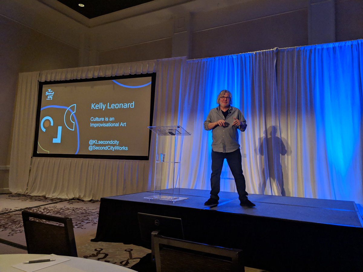 KaseyCrabtree's tweet photo. At @amasummit and @KLsecondcity of @SecondCityWorks is presenting #Improvisation is #yoga for your #socialskills. #AMAsummit #AMANEO https://t.co/DPByAkGeAq