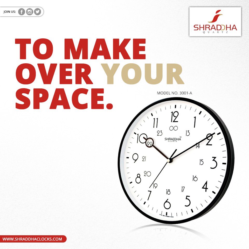 shakti14939384's tweet photo. To Make Over Your Space.......#ShraddhaQuartz

#Shraddha #Quartz #ClockMaker #ClockManufacturer #ClockDesigner #Interior #Gifts #Giftware #WallClock #Clocks #likeforlike #LikeUs #InstaGift #GiftIdea #Products #Design

Contact Us: +91 98792 84204
🌐 https://t.co/pE1SzKe3xe https://t.co/Sr3RqEEuPh