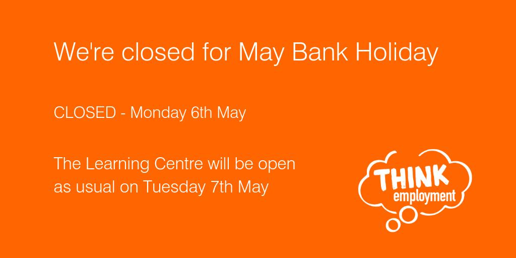 think_wolves's tweet photo. The learning centre will be closed on Monday 6th May due to the bank holiday.

We'll be open as usual on Tuesday 7th.

Have a lovely weekend! https://t.co/IP82jPdL1L