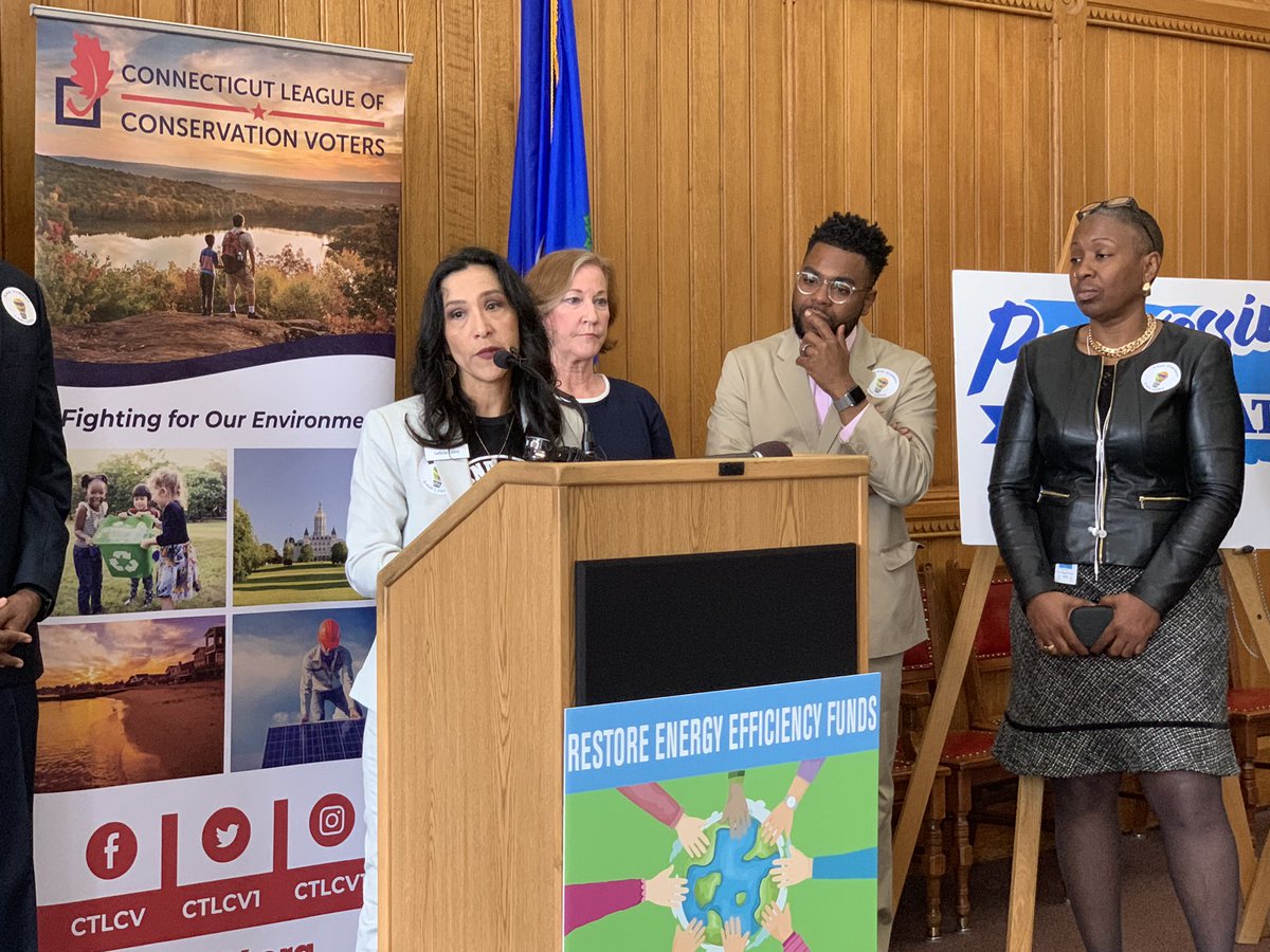 CTEnvironment's tweet image. “These funds close the affordability gap, draw down demand, and create local jobs. There will be no green economy without energy efficiency. These are your funds, we shouldn’t be left in the dark.” Leticia Colon De Mejias @efficiencyforal