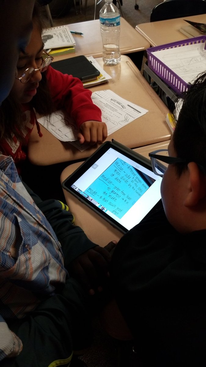 When Ss cheer about getting to work on mean, median, and mode in math class.  #Proud2bMPS <a href="/CodyElementary/">Cody Elementary</a>