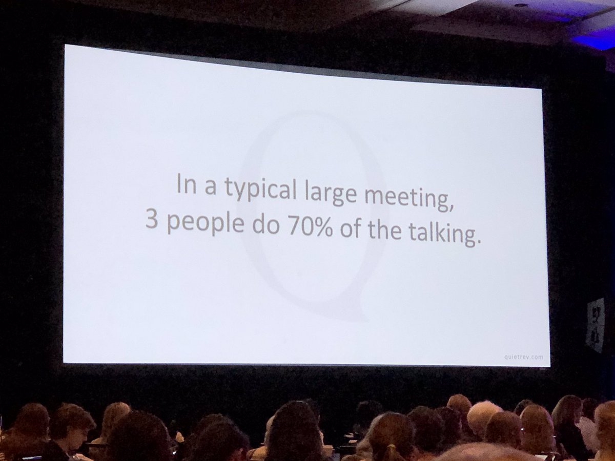 PursePowerinc's tweet photo. Listening to @susancain speak about harnessing the strengths of introverts. Fascinating! #WPOLeadingUp #WPOConference2019 https://t.co/Qp0zte6PaX