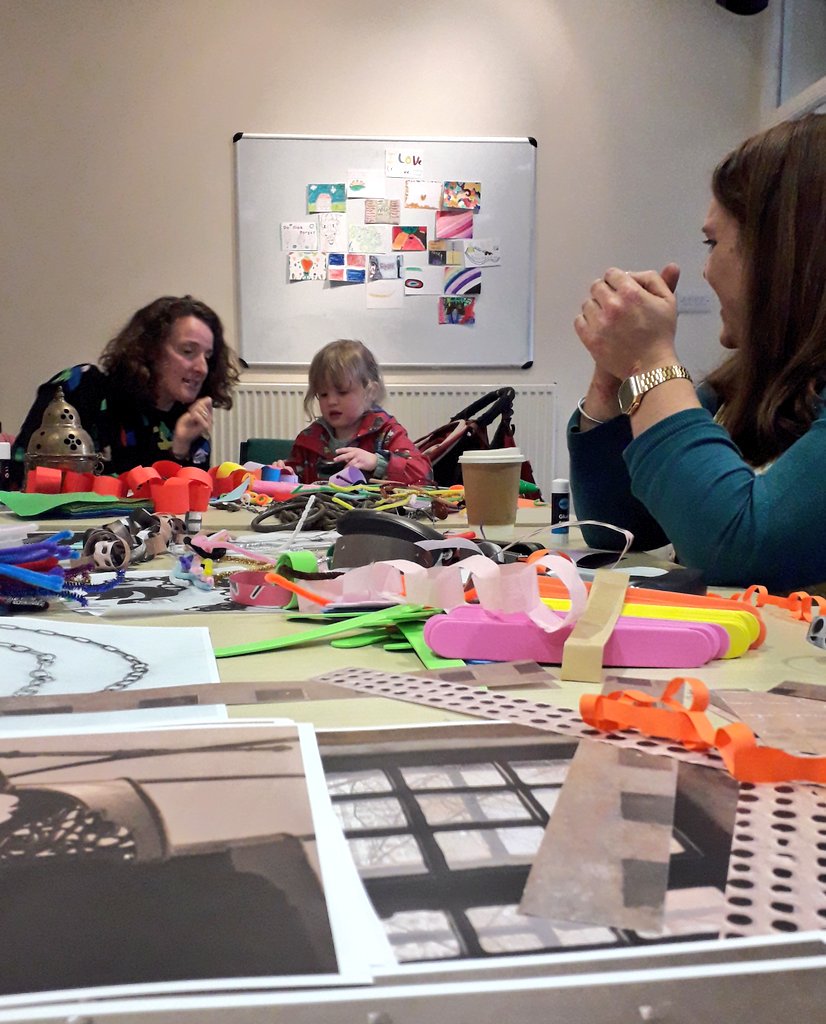 NJMIdeas's tweet photo. using images depicting the texture of the building and words that describe our connection with it. Lovely chain making session with #MakerInResidence @alyspowerdesign Thank you all #MakeItYours #museum #creativity https://t.co/NB21GHL6YK