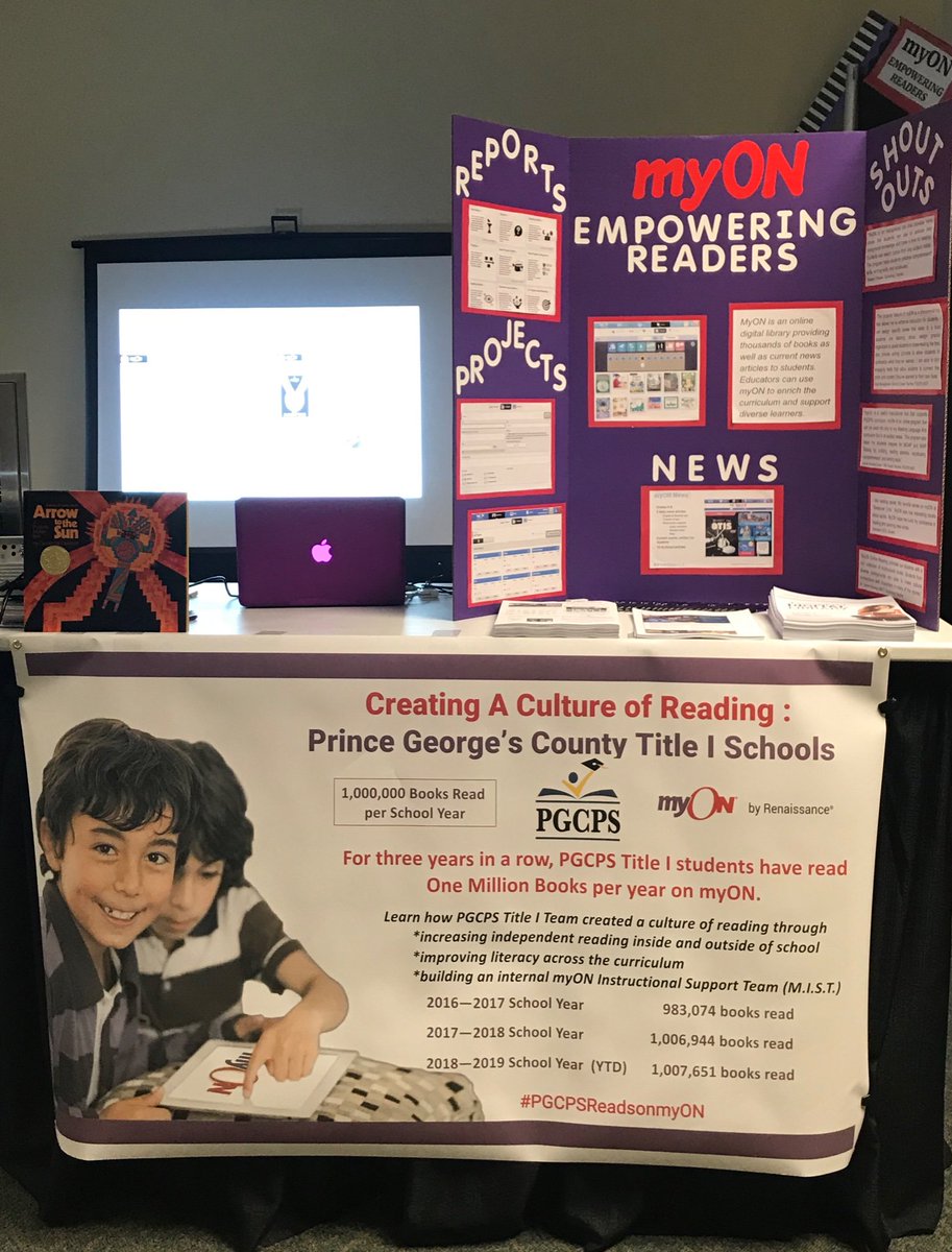 MISTpgcps's tweet photo. PGCPS myON M.I.S.T Common Ground Poster Session 2019 Ocean City, Maryland https://t.co/57A4DXJLtW