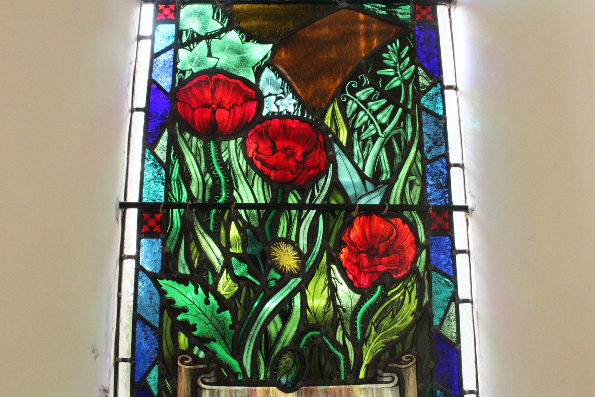 Glassmarque's tweet photo. How beautiful is this #stainedglasswindow? Just installed in Finvoy Parish Church. Designed &amp; painted by Kerrie our #stainedglass artist and constructed by our stained glass team, it shows the church nestled in a beautiful #Irish countryside #designthatworks #teamglassmarque https://t.co/engy9W1lXm