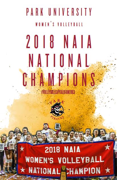 ParkUniversity's tweet photo. Poster spotted in Mackay Hall
@ParkPirates 2018 @NAIA National WVB Champions
#VolleyballCapitalOfAmerica
#BreckProtected https://t.co/1Lk6Ms69dc