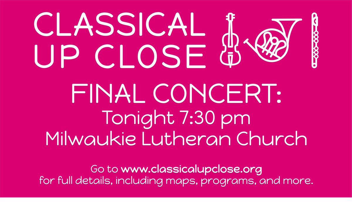 upclosepdx's tweet photo. FINAL EVENING CONCERT of 2019 is tonight at 7:30 at Milwaukie Lutheran Church. Tonight’s program has a set by @MousaiRemix performing a piece by African American composer Florence Price. https://t.co/FvEQdBLLHn #upclosepdx #classicalupclose #mousairemix #osomusicians https://t.co/2gYlPgOcuU