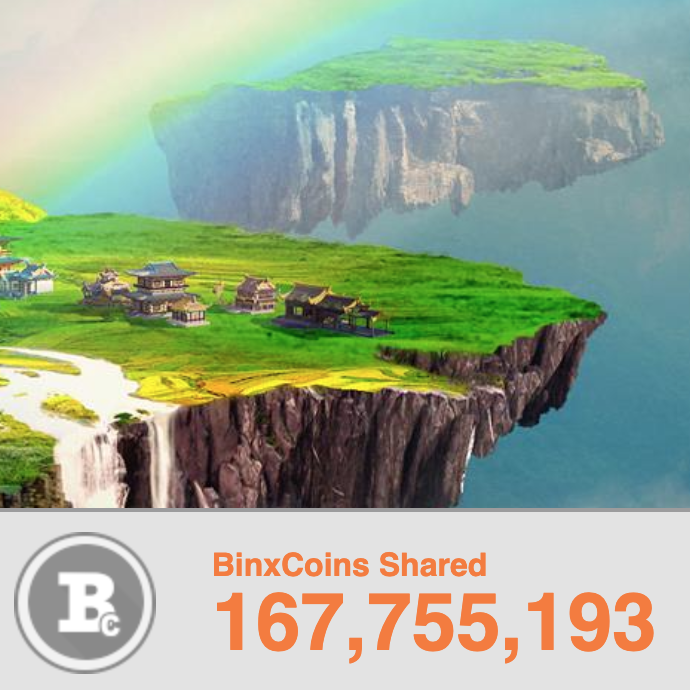 binxtv's tweet photo. Today we celebrate the sharing of more than 167+ MILLION #Coins with the amazing community @binxtv! Share in the day with amazing offers, games, exchanges and services. All #BinxCoin Ready. | https://t.co/XdhDldmFEH