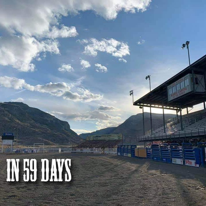 CodyStampede's tweet photo. In just 59 more days this will be the site of the 100th anniversary Cody Stampede Rodeo. There might be prettier rodeo arenas in the world, but we don't know where they are! Thanks to Rodeo 361 for the photo! #CodyisRodeo #100yearsofrodeo #ThatsWY https://t.co/JeR8alrwdS