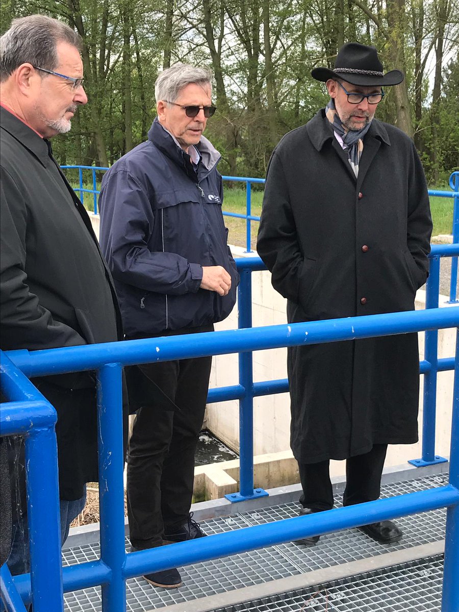 Heute Arbeitstreffen am Stausee Kelbra mit meinem Kollegen StS Olaf Möller aus Thüringen. Gemeinsam Beraten wie wir die Bewirtschaftung der Talsperre und den Schutz der Kraniche verbessern.#MULEdirekt