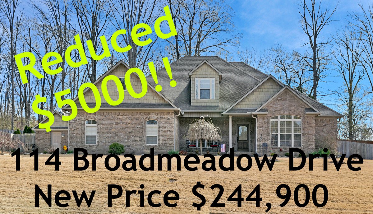 JadaSlayton's tweet image. 114 Broadmeadow Drive
Reduced $5000
Motivated Seller....bring ALL offers!!!
#reducedprice #makeanoffer #springmoving #greatlocation #calljada #remax