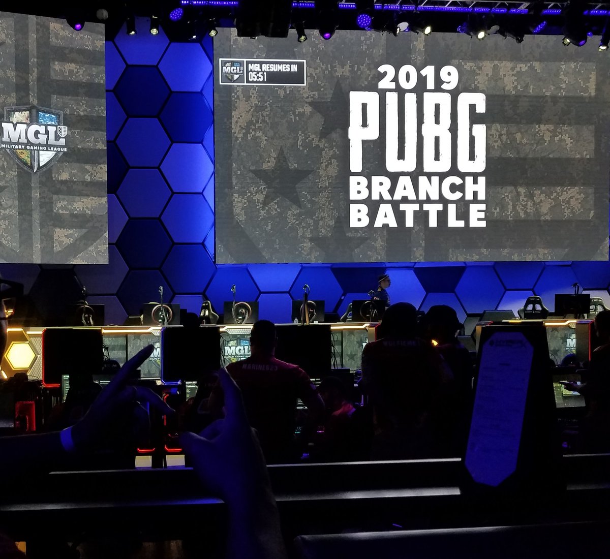 RoyIsBlessed's tweet photo. Morning Twitter fam!!! 👋

Went to #Vegas this past weekend and HAD to stop by the @EsportsArena ! Had tons of fun, those guys and gals are really good at Pub G!

#Royisblessed 😇 #pubg #LasVegas #Esports https://t.co/ANieF3righ
