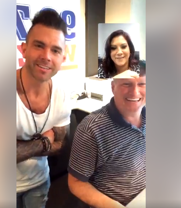 Michaeljonair's tweet photo. Best #MichaelJ1010Club EVER just now. Celebrating @samgrowmusic #1 @iTunes #CountryAlbumChart LIVE in studio @JayAllenMusic performed #BlankStares honoring his mom who battled #AlzheimersDisease #CountryMusic heals but we need a cure! Learn more here https://t.co/4m57qL0aL6 @WMZQ https://t.co/l8S1W285ly