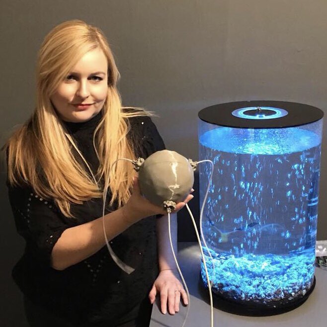 AnnaDumitriu's tweet photo. Been installing the new version of “ArchaeaBot” @furtherfield today with @alexmayarts, looking forward to the opening of #TimePortals next Thursday at 6pm. Supported by @ace_national #EMAP @LABoral. In collaboration with @KassiaFlux @imperialcollege & Daniel Polani @UniofHerts https://t.co/zVuynzuLeL