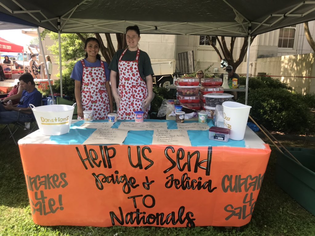 Come support Paige and Felicia and send them to nationals! Buy cupcakes!!
Moulton strawberry festival!
