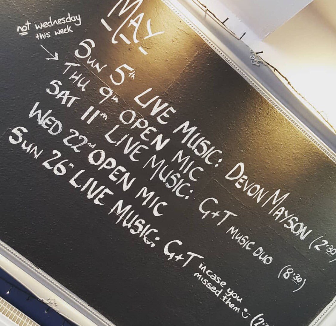 This months live music 🎸🍸🎸🍸🎸