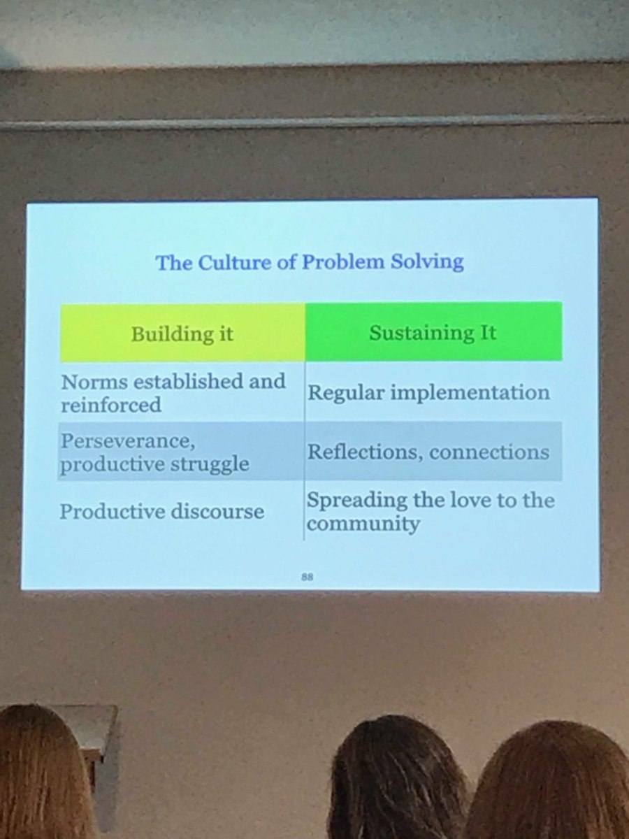 schefelket's tweet photo. Fawn Nguyen shared how she builds a culture for problem solving! #wismath19 ⁦@dh11235⁩ ⁦@mdmeyer⁩ @beth_3041 https://t.co/0YGgnmajR6