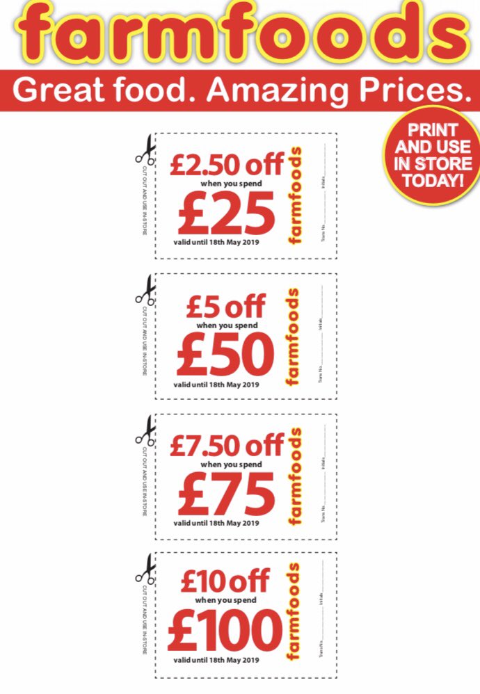 ThePostSC's tweet photo. More great money saving vouchers from Farmfoods #kirkcaldycentre @ThePostSC https://t.co/XobAG12tOn