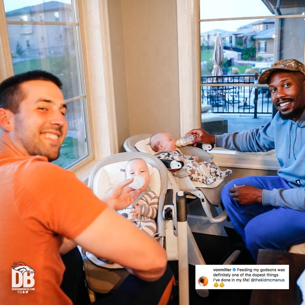 Broncos's tweet image. When football really is family. 🧡