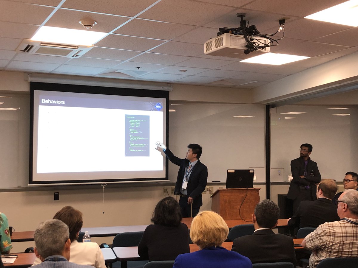 IACD_automate's tweet image. Jason Mok and Amar Paul of @JHUAPL share a proof-of=concept demonstration detailing a possible method to share adversarial behavior. #IntegratedCyber2019 is having the final Breakout Sessions. #cybersecurity #IACDautomate