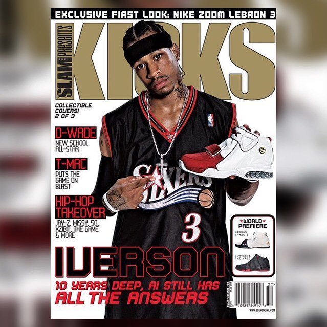 everydamnslam's tweet photo. #Slam Presents 37a. #Kicks Vol. 8 #alleniverson alternate cover (Dwyane Wade or Tracy McGrady) #76ers #sixers #myslam #slammagazine #reebok #theanswer #sixersnation #ai #georgetownhoyas #hoyas #kicks #kickstagram #basketballneverstops #ballislife #basket… https://t.co/QJCIxEJ72r https://t.co/1nVAk1Rn87
