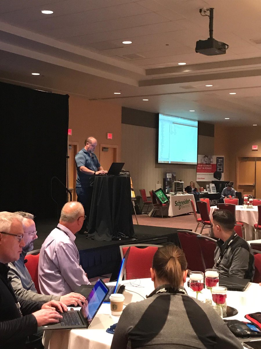 TridiumInc's tweet image. #ControlsCon Day 2: @TridiumInc VYKON's James Johnson describes the #smartbuilding integration life cycle