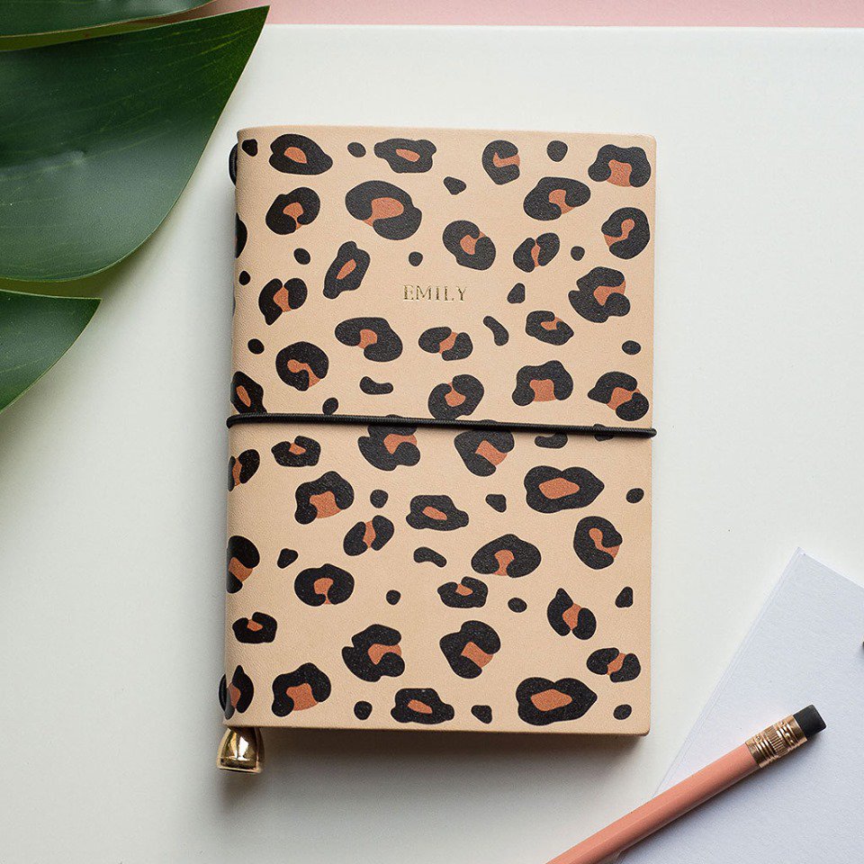 CreateGiftLove's tweet image. Happy National Stationery Week, Notebook Lovers! Here's one for the leopard print fans 🐆📔