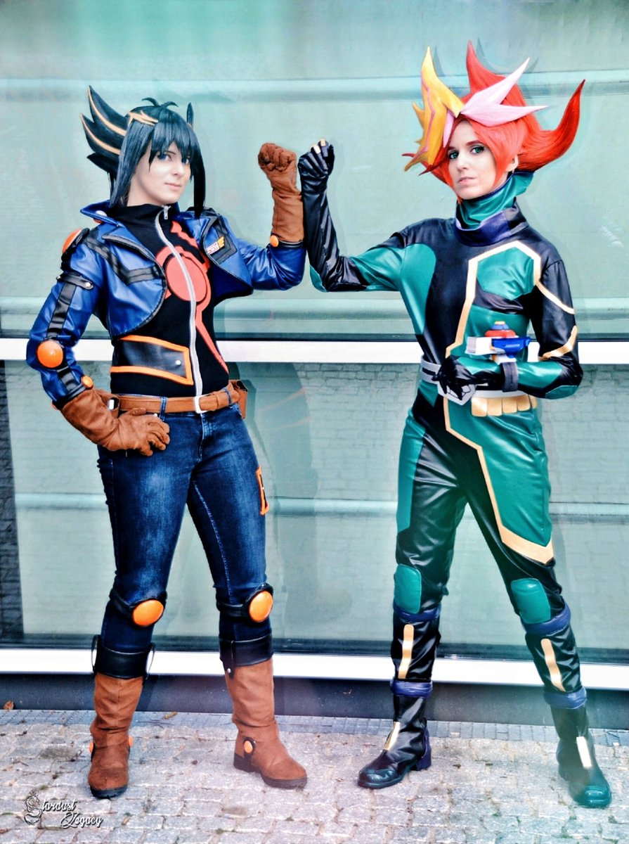 StardustLegacy_'s tweet image. &quot;There is no code we can&apos;t break&quot; 😏

Yusei Fudo: @_meri_ri_ 
Playmaker: me

📸 @Cyberse1701 
Edit: me

#codeshipping #cosplay #yugiohcosplay #yuseifudo #playmaker #vrains #5ds #遊戯王 #遊戯王VRAINS #遊戯王5ds 
#animuc #animuc2019