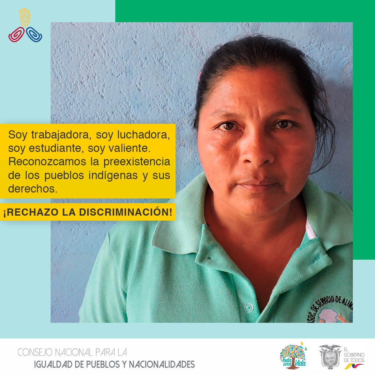 CNIPN_ECUADOR's tweet photo. « Por la defensa de nuestros derechos, territorios, identidades y de nuestras memorias. »
#Luchandofirmes #MásUnidasyFuertes
#Defensorasdelaselva #Mujeresvalientes #IgualdadSí #DiscriminaciónNo https://t.co/iNzF7szK5m