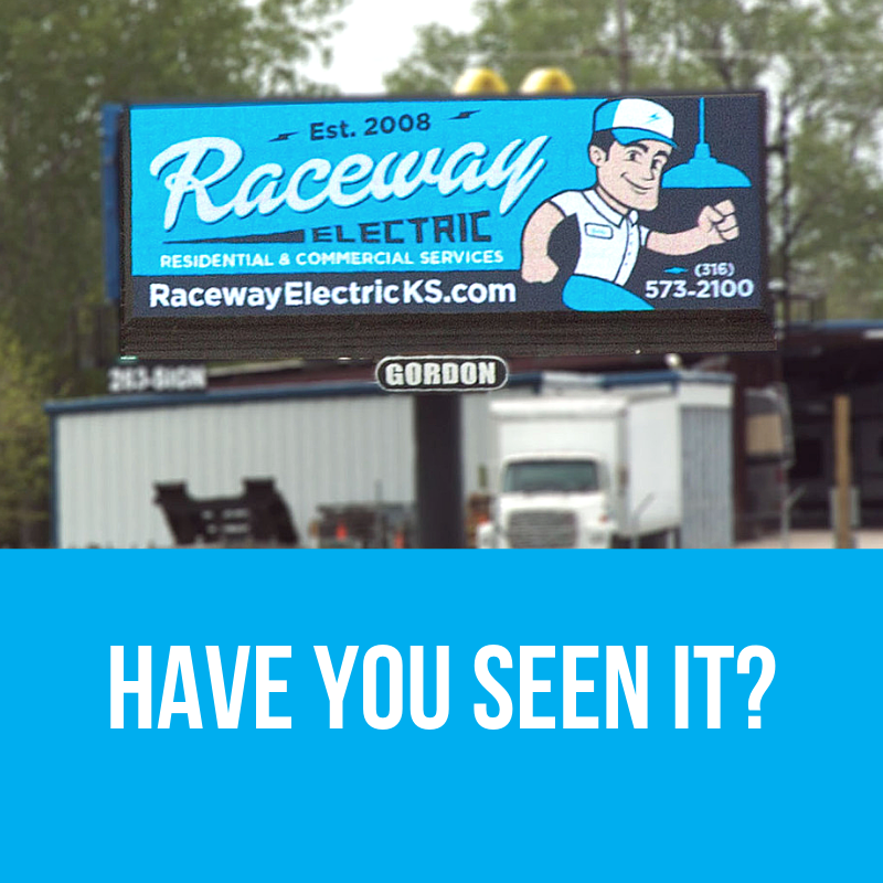 RacewayElectric's tweet photo. When you're heading out to the @StarliteWichita, be sure to check out our AWESOME billboard at 135 and Hydraulic! We love how it turned out. Comment below👇 if you have seen it! #Billboard #BillboardAd #Advertisement #ICTElectric #Electrician #ICT #Wichita https://t.co/7ZXRsn80Gi
