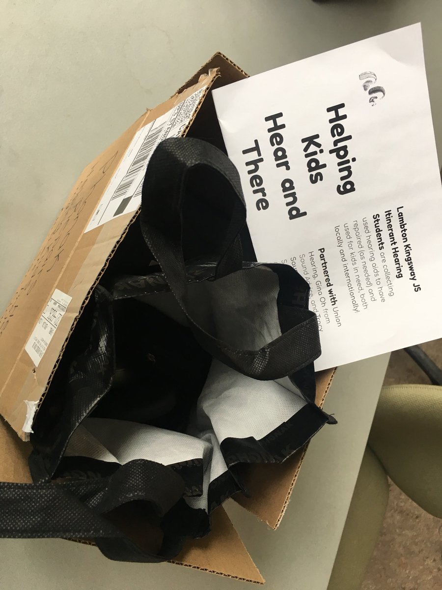 Helping Kids Hear, and There (@helpkidshear) on Twitter photo Box of donated hearing aids packed up and ready to be sent to <a href="/phonak/">Phonak - Life is On</a> for repairs. Thatās a wrap for this week! #TDSBCCEL19 <a href="/RonFelsen/">Roni Felsen</a> <a href="/TDSBKPeters/">TDSBKPeters</a> <a href="/TDSB_EL/">TDSB_EL</a> Box of donated hearing aids packed up and ready to be sent to <a href="/phonak/">Phonak - Life is On</a> for repairs. Thatās a wrap for this week! #TDSBCCEL19 <a href="/RonFelsen/">Roni Felsen</a> <a href="/TDSBKPeters/">TDSBKPeters</a> <a href="/TDSB_EL/">TDSB_EL</a>