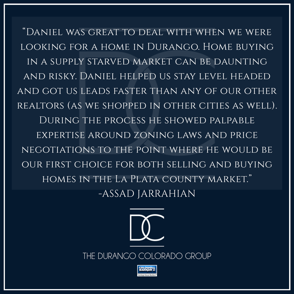 RealDurango's tweet photo. DANIEL CHOWEN has over 18+ years experience in the #DurangoRealEstate market. He takes pride in taking care if his clients. He knows #Durango and #realestate .  Make him your agent. #danielchowen #DurangoColorado #TheDurangoColoradoGroup #realtor https://t.co/YuwDIvA2Je https://t.co/44XvK3EfDR