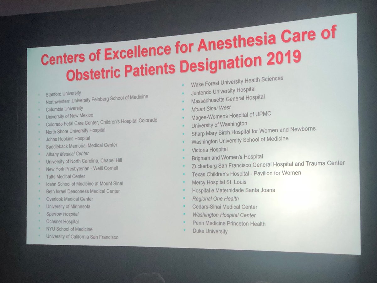 RobertWhiteMD's tweet image. Congratulations to @WCMAnesthesia #SOAPAM2019 center of excellence @SAbramovitzMD ⁦@kkjaermd⁩