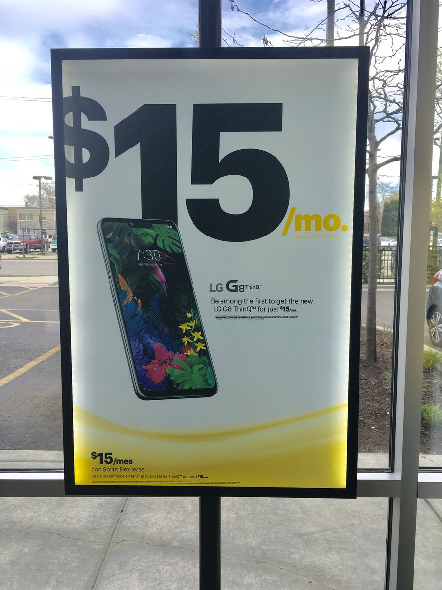 For just $15 a month, you can own the first OLED G-Series phone with CRYSTAL CLEAR SOUND and awesome futuristic HAND-ID AUTHENTIFICATION! Come on down to 6108 N. Western to ask our reps about this amazing deal! #sprint #LGG8ThinQ #phonedeals