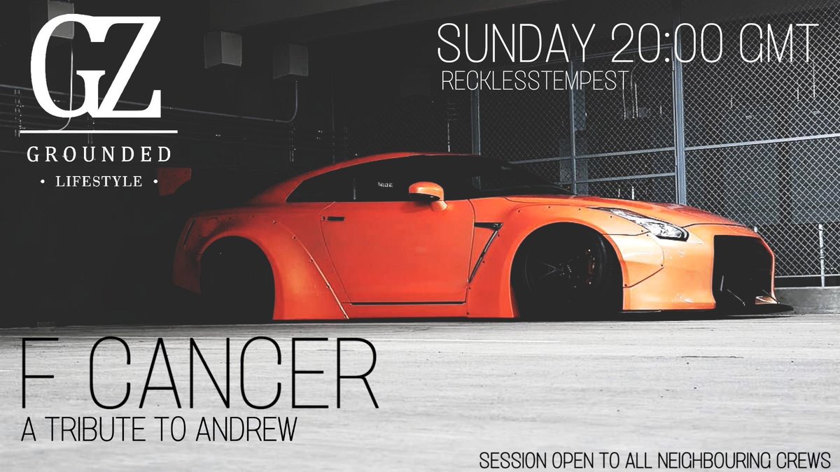 GroundZeroGta's tweet photo. GROUND ZERO...presents an event in remembrance of #AndrewLee ,a star within the car community. 

🌟This Sunday at 20:00 GMT.

Requirements:

🌟HEX- #CF3C18AA with gold pearl. 

🌟Suits for first spot.

🌟Multicrew session.

#GTAOnline #FCancer https://t.co/lMo5woL65w